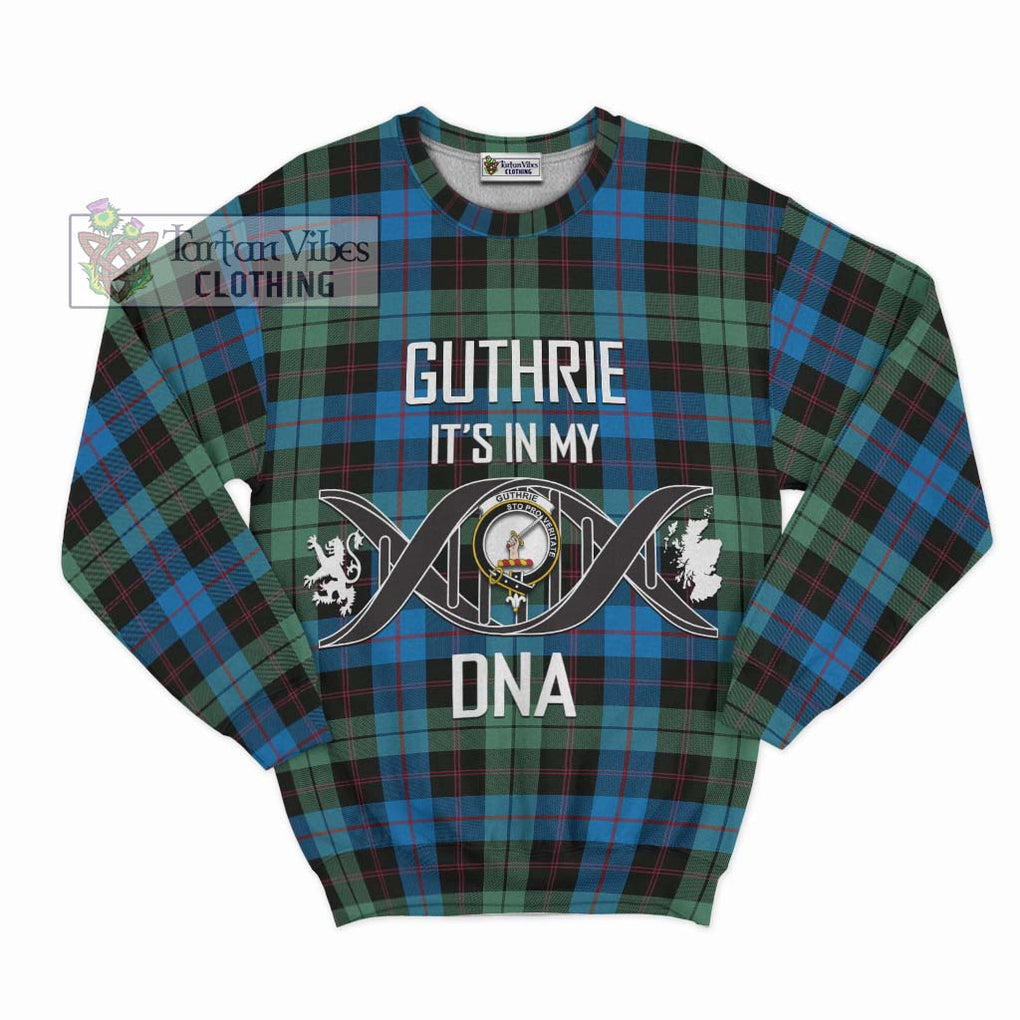 Guthrie Tartan Sweatshirt with Family Crest DNA In Me Style - Tartan Vibes Clothing