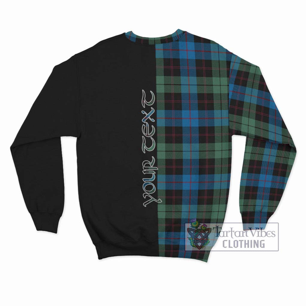 Guthrie Tartan Sweatshirt with Family Crest and Half Of Me Style - Tartan Vibes Clothing