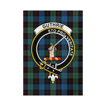 Guthrie Tartan Garden Flag with Family Crest