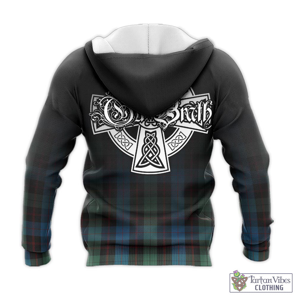 Guthrie Tartan Knitted Hoodie Featuring Alba Gu Brath Family Crest Celtic Inspired - Tartan Vibes Clothing