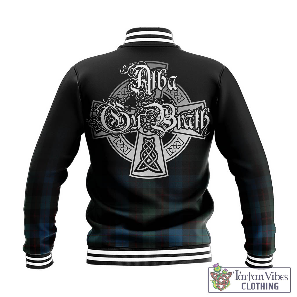 Guthrie Tartan Baseball Jacket Featuring Alba Gu Brath Family Crest Celtic Inspired - Tartan Vibes Clothing