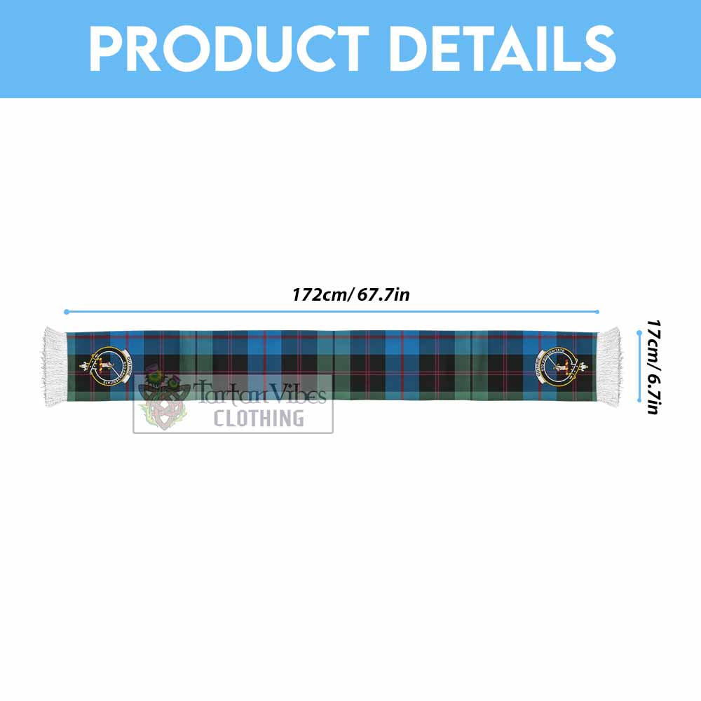 Guthrie Tartan Ruffneck Scarf with Family Crest - Tartan Vibes Clothing