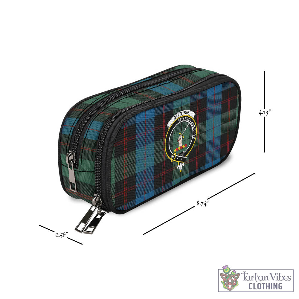 Guthrie Tartan Pen and Pencil Case with Family Crest - Tartan Vibes Clothing