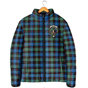 Guthrie Ancient Tartan Padded Jacket with Family Crest