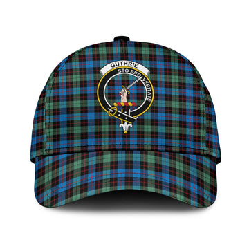 Guthrie Ancient Tartan Classic Cap with Family Crest