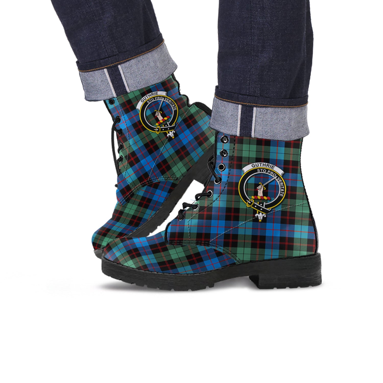 guthrie-ancient-tartan-leather-boots-with-family-crest