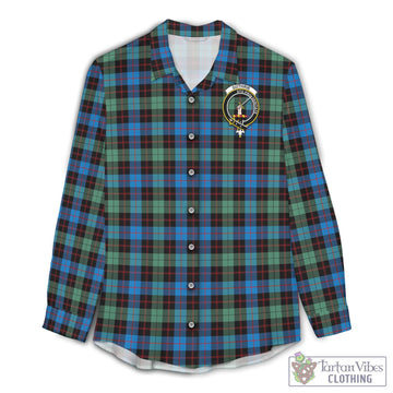 Guthrie Ancient Tartan Womens Casual Shirt with Family Crest