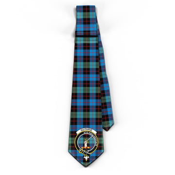 Guthrie Ancient Tartan Classic Necktie with Family Crest