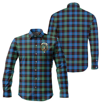 Guthrie Ancient Tartan Long Sleeve Button Up Shirt with Family Crest