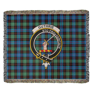 Guthrie Ancient Tartan Woven Blanket with Family Crest