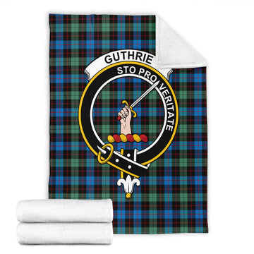 Guthrie Ancient Tartan Blanket with Family Crest