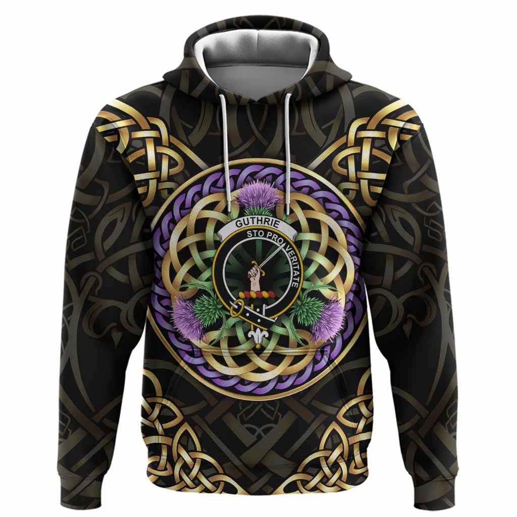 Guthrie Clan Crest Hoodie Celtic Scottish Thistle