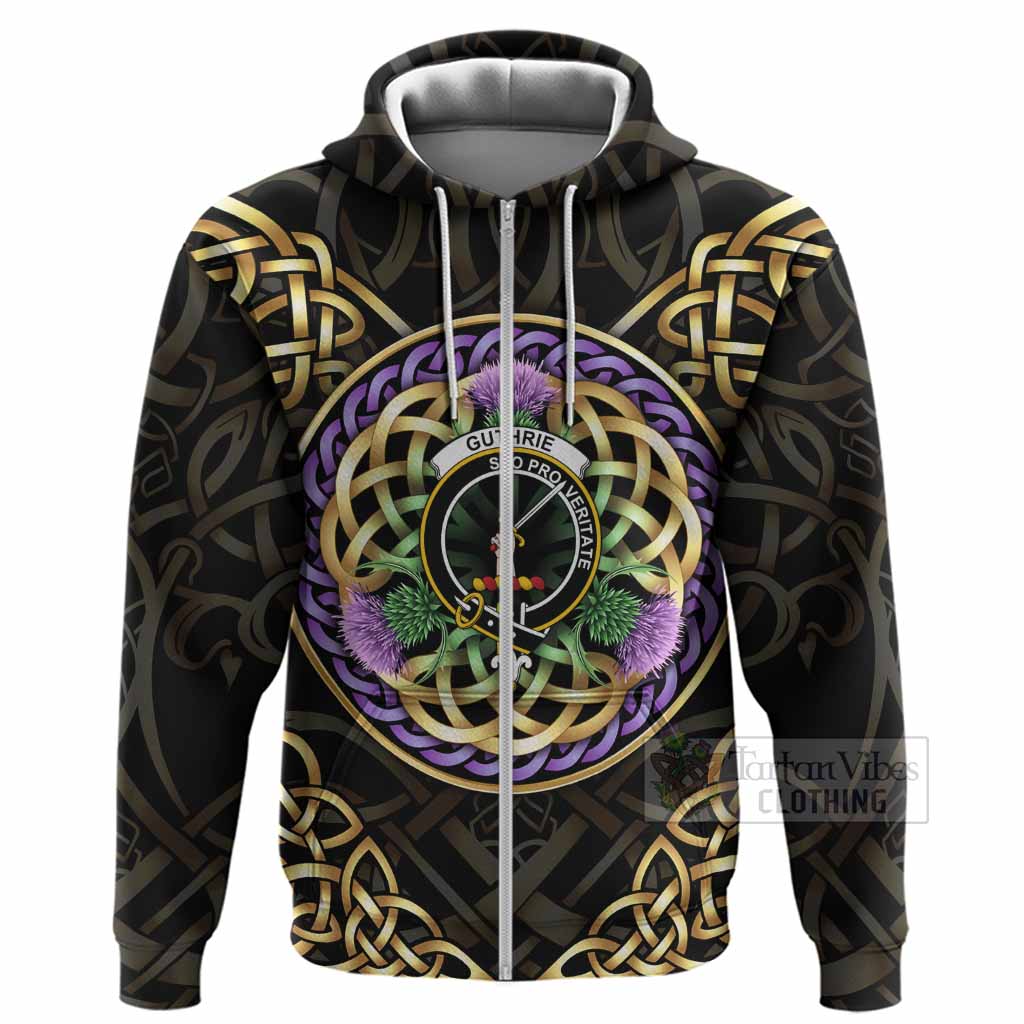 Guthrie Clan Crest Hoodie Celtic Scottish Thistle