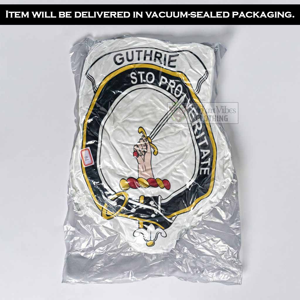 Guthrie Clan Crest Shaped Throw Pillow, Scottish Clan Badge Decorative Pillow - Tartan Vibes Clothing