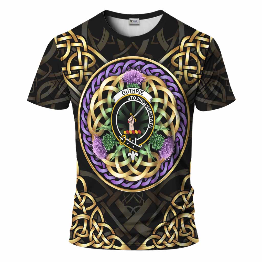 Guthrie Clan Crest T-Shirt Celtic Scottish Thistle
