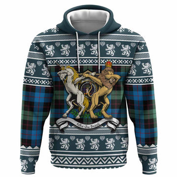 Guthrie Clan Tartan Crest Christmas Hoodie Coat of Arms Funny Style
