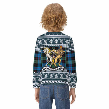 Guthrie Clan Tartan Crest Christmas Kid Ugly Sweatshirt Coat of Arms Funny Style