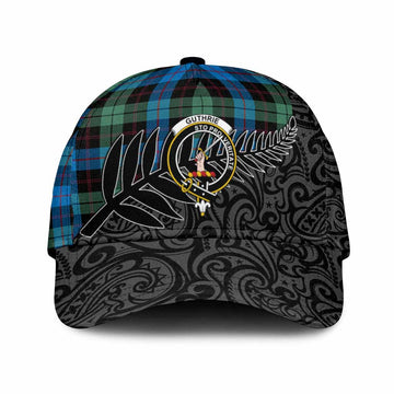 Guthrie Crest Tartan Classic Cap with New Zealand Silver Fern Half Style