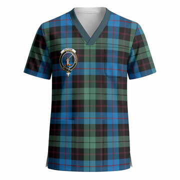 Guthrie Crest Tartan Scrub Top - Tartan Vibes Clothing