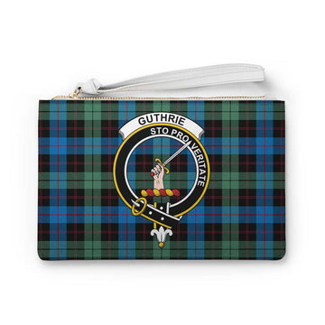 Guthrie Family Crest Tartan Clutch Bag