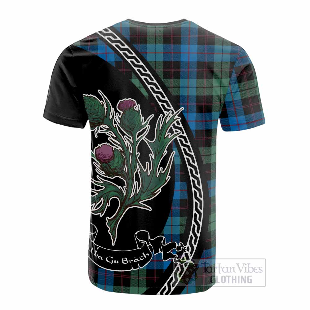 Guthrie Family Crest Tartan Cotton T-shirt Alba Thistle Inspired - Tartan Vibes Clothing