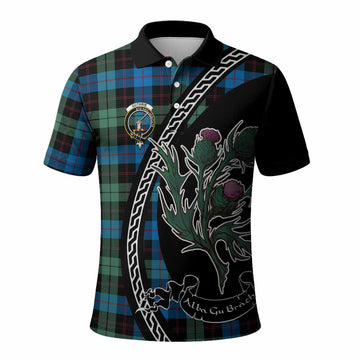 Guthrie Family Crest Tartan Polo Shirt Alba Thistle Inspired - Tartan Vibes Clothing