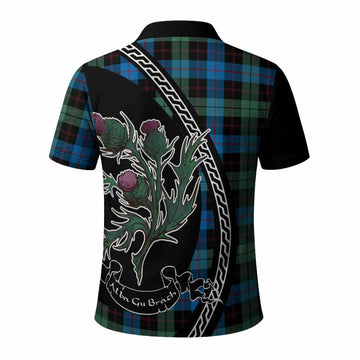 Guthrie Family Crest Tartan Polo Shirt Alba Thistle Inspired - Tartan Vibes Clothing