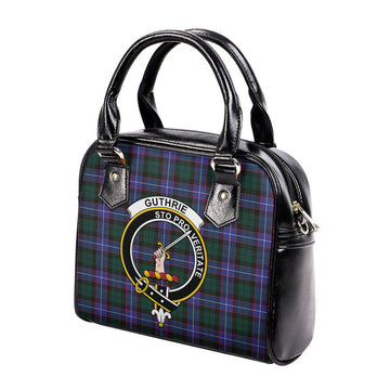 Guthrie Modern Tartan Shoulder Handbags with Family Crest