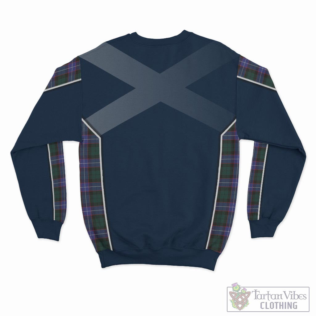 Tartan Vibes Clothing Guthrie Modern Tartan Sweater with Family Crest and Lion Rampant Vibes Sport Style