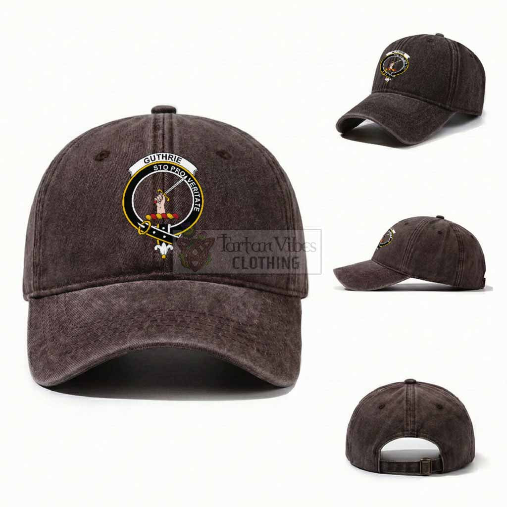 Guthrie Scottish Clan Crest Washed Baseball Cap