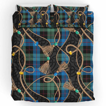 Guthrie Scottish Tartan Twisted Ropes Stylized Bedding Set UK Bedding Set UK King 91*87 inch - Tartan Vibes Clothing