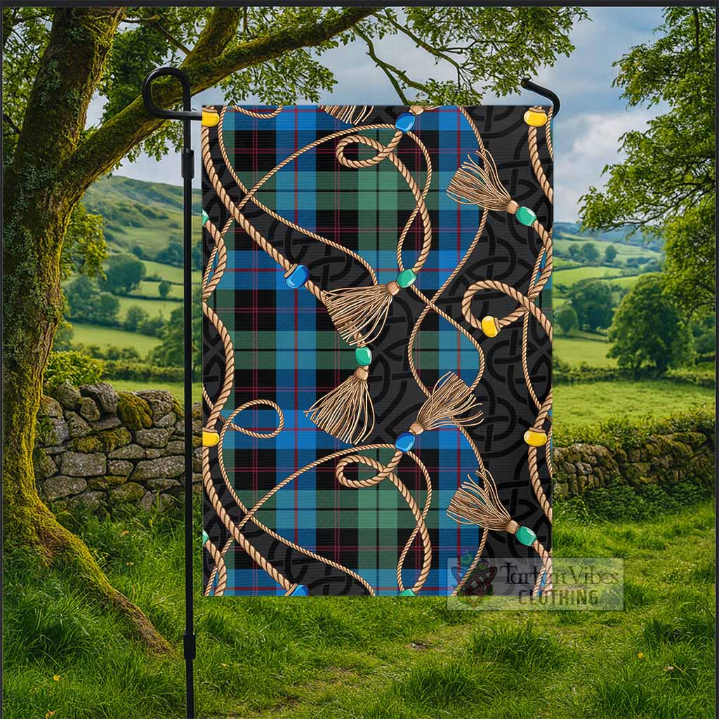 Guthrie Scottish Tartan Twisted Ropes Stylized Garden Flag - Tartan Vibes Clothing
