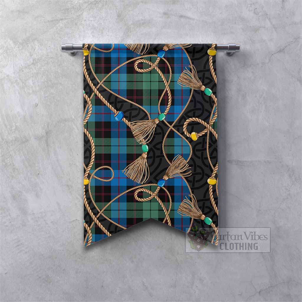 Guthrie Scottish Tartan Twisted Ropes Stylized Gonfalon Fishtail - Tartan Vibes Clothing