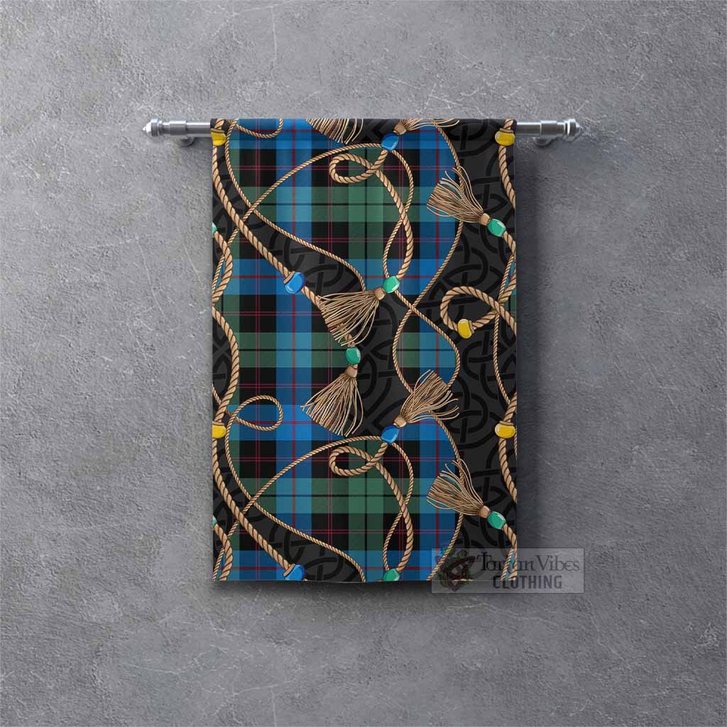 Guthrie Scottish Tartan Twisted Ropes Stylized Gonfalon Rectangle - Tartan Vibes Clothing