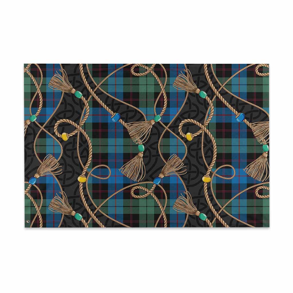 Guthrie Scottish Tartan Twisted Ropes Stylized House Flag 48*72 inch (120*180 cm) - Tartan Vibes Clothing