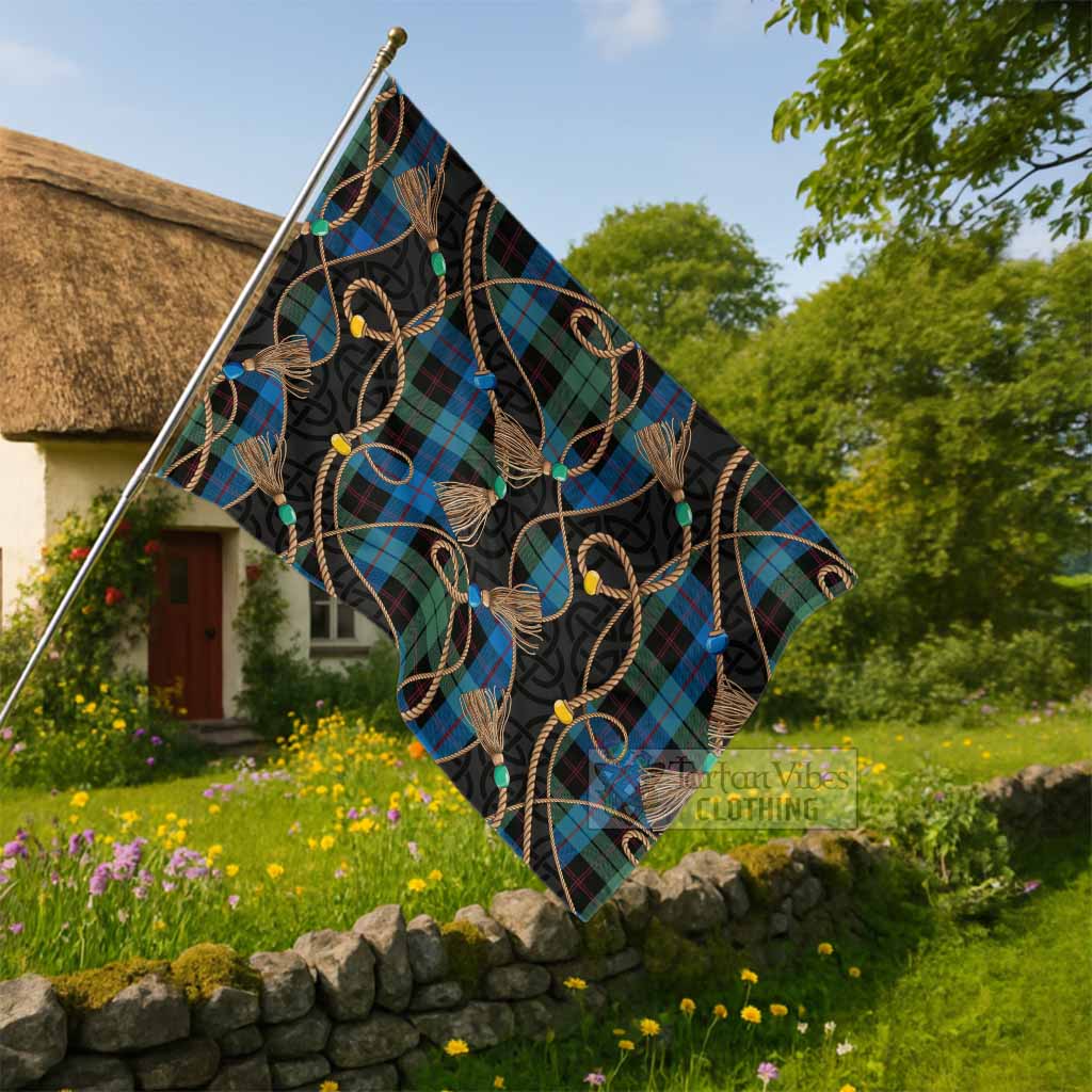 Guthrie Scottish Tartan Twisted Ropes Stylized House Flag - Tartan Vibes Clothing