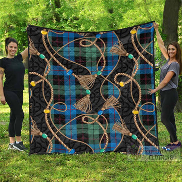 Guthrie Scottish Tartan Twisted Ropes Stylized Premium Quilt - Tartan Vibes Clothing
