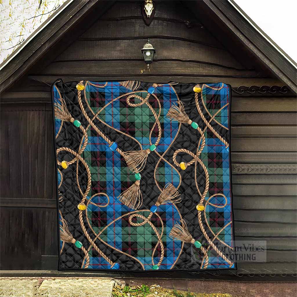 Guthrie Scottish Tartan Twisted Ropes Stylized Premium Quilt - Tartan Vibes Clothing