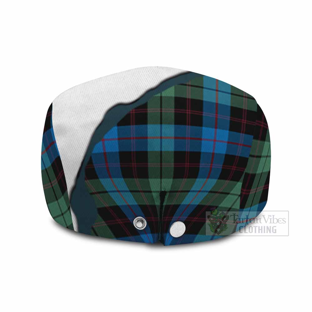 Guthrie Scottish Terrier Tartan Flat Cap, Jeff Cap Thistle Heritage Art - Tartan Vibes Clothing