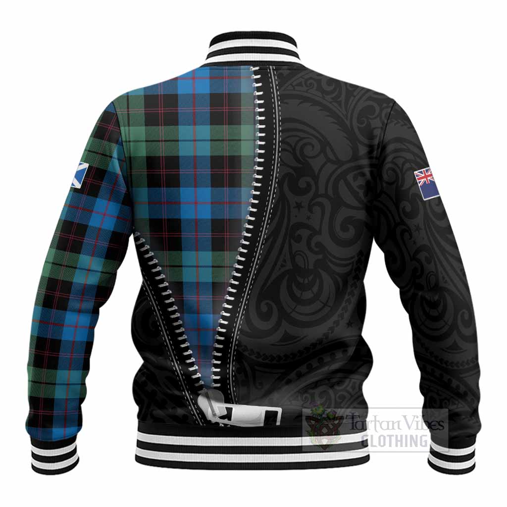 Guthrie Tartan Baseball Jacket New Zealand Pattern Unique Zipper Stylized