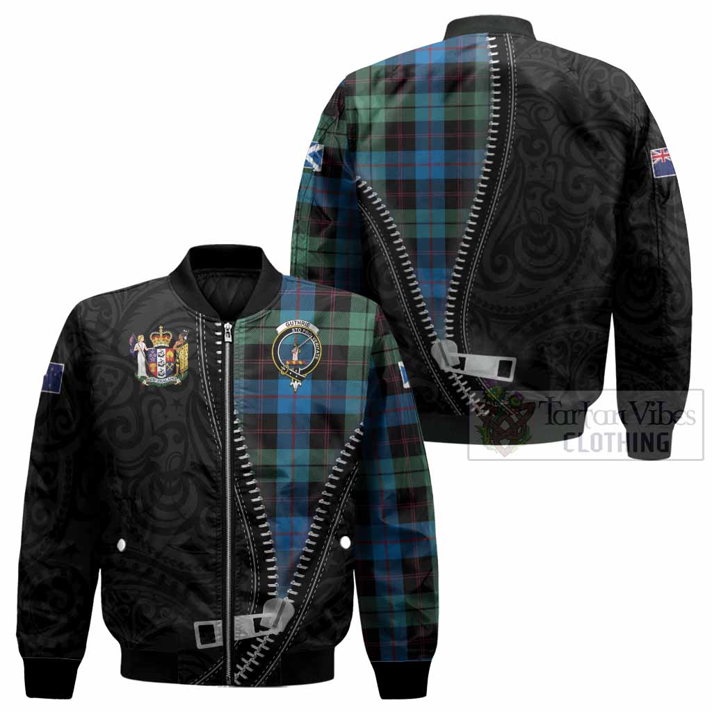 Guthrie Tartan Bomber Jacket New Zealand Pattern Unique Zipper Stylized