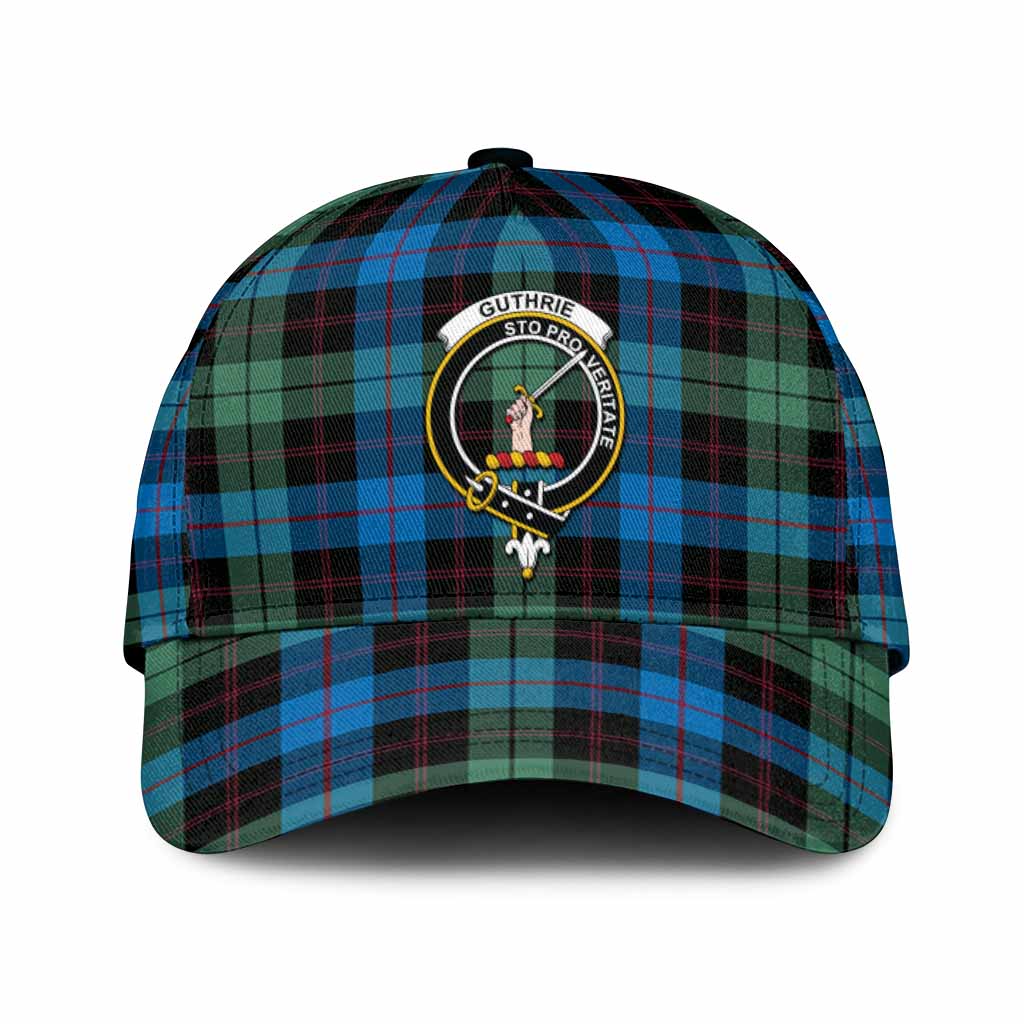 Guthrie Tartan Classic Cap with Family Crest