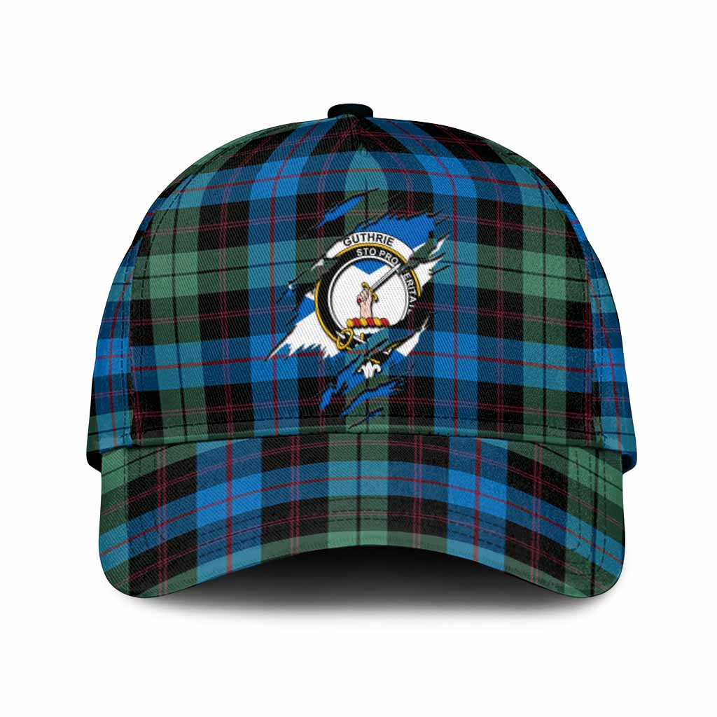 Guthrie Tartan Classic Cap with Family Crest In Me Style