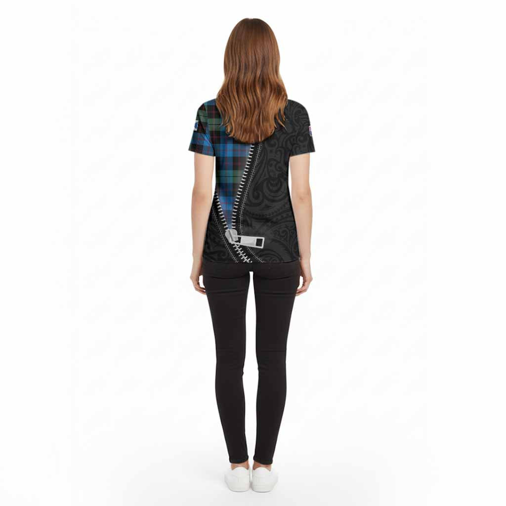 Guthrie Tartan Cotton T-shirt New Zealand Pattern Unique Zipper Stylized