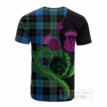 Guthrie Tartan Cotton T-shirt Traditional Scottish Thistle