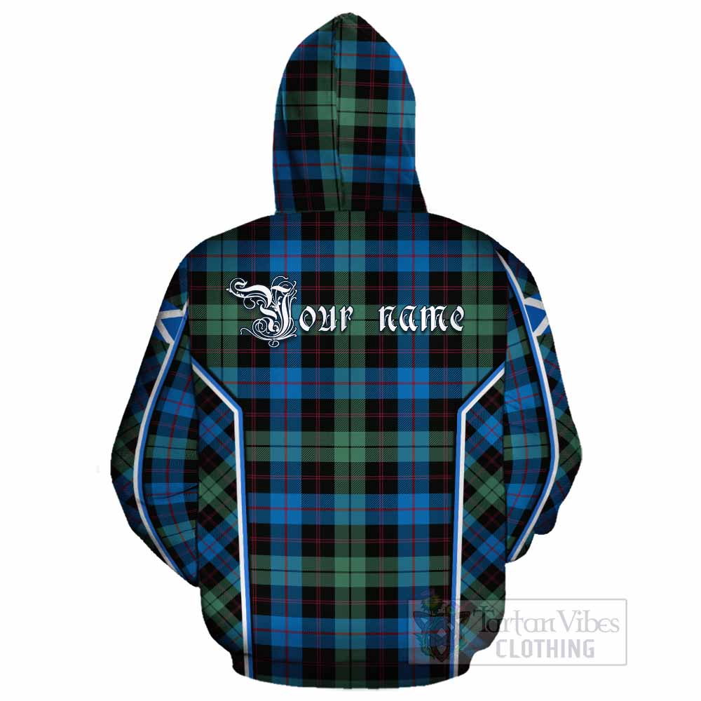 Guthrie Tartan Crest Cotton Hoodie Scotland Coat of Arm Flag Style - Tartan Vibes Clothing