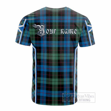 Guthrie Tartan Crest Cotton T-shirt Scotland Coat of Arm Flag Style