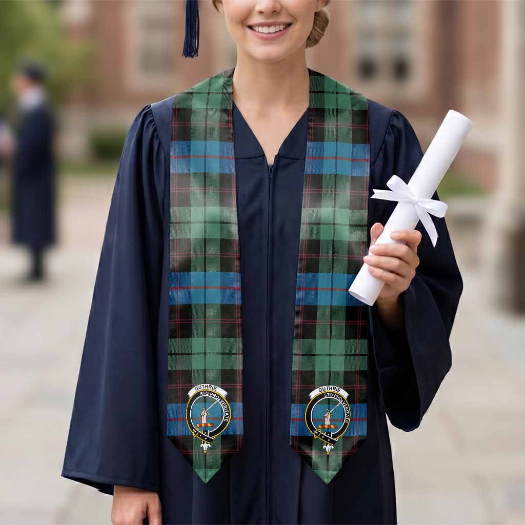 Guthrie Tartan Crest Graduation Stole - Tartan Vibes Clothing