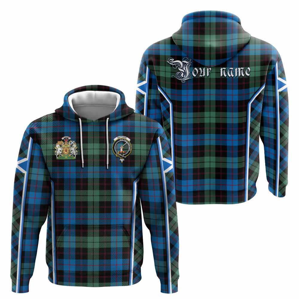 Guthrie Tartan Crest Hoodie Scotland Coat of Arm Flag Style - Tartan Vibes Clothing