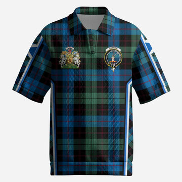 Guthrie Tartan Crest Men’s Polo Sweater Top Scotland Coat of Arm Flag Style